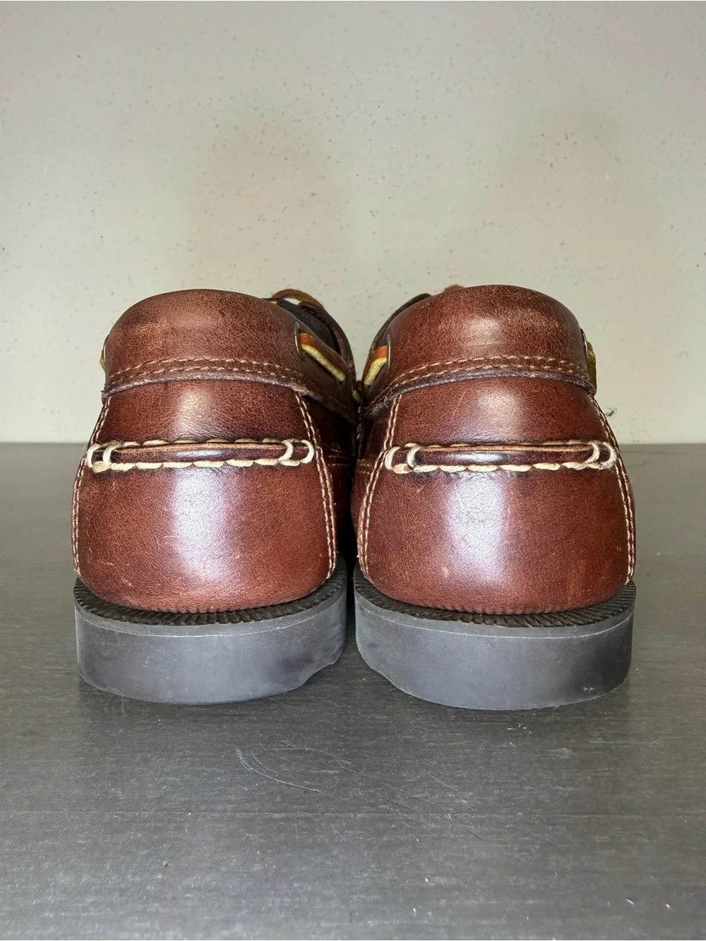 Timberland Men's Leather Boat Shoes Size 10M Brown Genuine Leather Shoes